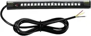 REFENG 12V 1Pcs Universal 18 LED Light Strip, Motorcycle Turn Signal Lights, Tail Trailer Brake Stop Light Flexible LED License Plate Lights
