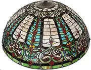Tiffany Lamp Shade Replacement Only 22 Inch Wide Victorian Style Handmade Stained Glass Lampshade Vintage Baroque Light Cove, Accessoriesfor Table Lamp, Floor Lamp, Pendant Light KeYJ