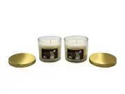 QTY 2 - Bath & Body Works White Barn MARSHMALLOW FIRESIDE 4 oz Candles
