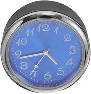 Car Clock Time Clock Digital Clock Mini Clock Dashboard Clock Tiny Clock Small Clock for Car Clock Small Car Interior Clock Desk Clock Mini Clock for Auto Dash Metal Blue CHILDWEET