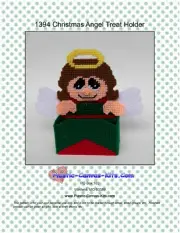 Christmas Angel Treat Holder- Plastic Canvas Pattern or Kit