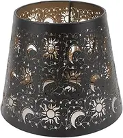 Lamp Shade,Metal Lampshade,Modern Decor,Lamp Cover,Bulb Protector,Hollow Out Lampshade,Riyue Lamp Shade Pattern,for Living Room,Bedroom,Study