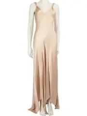 Peach Maxi Slip Dress
