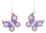 Navajo Native American Butterfly Seed Bead Earrings by Charlotte Begay SKU231184
