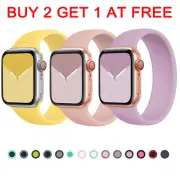 Band Solo Loop Elastic iWatch Strap For Apple Watch Ultra Series 8 7 SE Bracelet