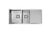 SWEDIA Dromma Kitchen Sink 1000mm 1 + 1/2 Bowl with Drainer - 1. 5mm Stainless Steel
