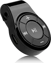 Bluetooth Receiver/Car Kit Bluebyte Clip Bluetooth Receiver for Headphones or car audioWireless Audio Adapter Support Hands-free CallingBluetooth CSR 4.1AACAPTX for Music(Black).