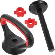 BCOATH Kettlebell Handle Base Dumbbell Grips Dumbbell Converter Strength Training Kettlebells Kettle Handle Kettle Grip for Dumbbells Kettlebells Adjustable Weight Kettlegrip Steel Black