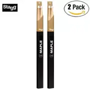 2-PACK Stagg 1-Pair Maple 5BN Nylon Tip Drum Sticks SM5BN