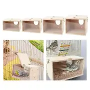 Bird Nest Box with Clear Window Parakeet Nesting Box for Finch Budgie Parrot