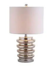 JONATHAN Y Designs 22.75in Allen LED Glass Table Lamp