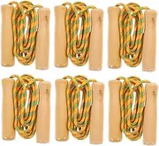 BESPORTBLE 6Pcs Handle Jump Rope Fitness Skipping Rope for Physical Education Exercise and Outdoor Play Promotes Health and Movement
