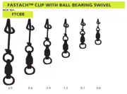 Brand New - Mustad Ultrapoint Fastach Clip With Ball Bearing Swivel - Choose Siz