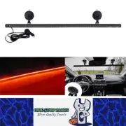 Red Flexible Car Strobe Light Windshield Suction Mount 83CM Warning Beacon Lamp