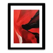 Red Abstract Wall Art Art Framed print
