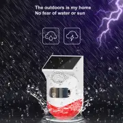 Outdoor Solar Motion Sensor Alarm Outdoor Solar Powered Safety Wireless ZK