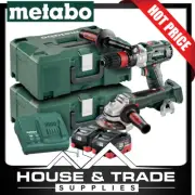 Metabo Tapper Drill & Brushless Grinder Kit 2 Piece 5.5Ah Batteries AU68200550