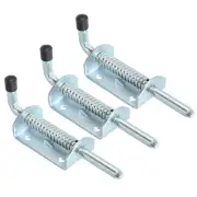 3Pcs Spring Loaded Latch Pin 5.71" Iron Security Latch Sliding Barrel Bolt Lock