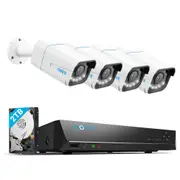 Reolink 8CH 4K PoE Outdoor Security Camera System with Spotlight RLK8-811B4-A