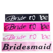 HEN'S NIGHT SASH Party Girls Wedding Bridesmaid Bridal Bride To Be Satin Sashes