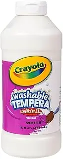 Tempera Paint 16 Oz White [Set of 2], Art Supplies