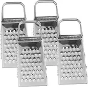 Hoement 4pcs Stainless Steel Kitchen Grater for Cheese Vegetables and Ginger Multi-Functional Household Grating Tool for Home Cooking and Restaurant Use