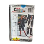 Burda Sewing Pattern 3806 Pants Shorts Top Vest Jacket Misses Size 18-28