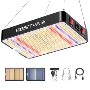 BESTVA 2025 DC1000 Hydroponic Grow Light w/ High Yield Diodes Full Spectrum LED