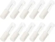 FRCOLOR 10pcs Empty Tube of Lip Gloss Lip Tubes Lipstick Bottle Empty Lip Gloss Wand Tubes Lip Gloss Tubes Lip Holder Clear Lipgloss Lip Gloss Bottles Plastic White Lip Balm Tube Cosmetic