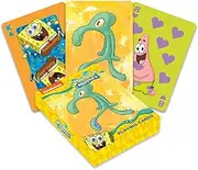 AQUARIUS Spongebob Bold and Brash Playing Cards, Official Nickelodeon Deck Featuring 52 Unique Art Cards, Great for Poker Game Night and Spongebob Collectors