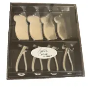 Cheese Knife Mouse Shaped Stainless Silver Mice for Charcuterie Board set of 4