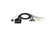 Aten 2-Port USB-C DisplayPort Hybrid Cable KVM Switch CS52DP-AT