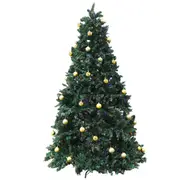 2.25m 7.5ft Prelit LED Christmas Xmas Tree Green Massive 2514 Tips and 680 LEDs