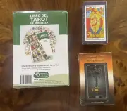 LOT 3 MARSEILLE MARSELLA MARSELLÉS TAROT CARDS DECK + SET WITH BOOK IN SPANISH