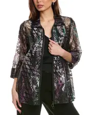 Joseph Ribkoff Burnout Sheer Jacket