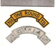 #344 US ARMY 705 TANK DESTROYER TAB ONE ROUND PATCH