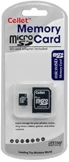 Cellet 4GB MicroSD for Rim BlackBerry Curve 9370 Smartphone custom flash memory, high-speed transmission, plug and play, with Full Size SD Adapter. (Retail Packaging)