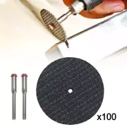 102X Metal Cutting Resin Disc Set Dremel Mini Rotary Drill Tool 3mm Mandrel Kit