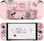 GeekShare Protective Case Slim Cover Case Compatible with Game Console Switch OLED and Game Console - Shock-Absorption and Anti-Scratch - Gothic Bunny