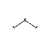 Nero Mecca Care 32mm Wrap Around Corner Grab Rail 600X600mm Gun Metal NRCR3290WGM