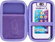 Lebakort Storage Case Compatible with VTech KidiBuzz 3 / KidiBuzz G2 Kids’ Electronics Smart Device KidiConnect (Purple Case)