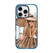 iPhone 16 Pro Impact Case Rose Dreamer (Blonde) Fashion Illustration Case