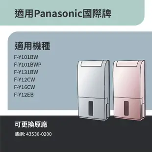 適用國際牌 F-Y101BW F-Y131BW F-Y12CW F-Y12EB F-Y16CW 空氣清淨除濕機濾網