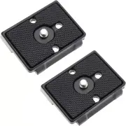 2Pcs Quick Release Plate with 1/4'' Srew Compatible with Manfrotto 200P