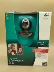 NIP Logitech C600 2MP Sensor 8MP Photos Glass Lens 720P HD Video Capture Webcam