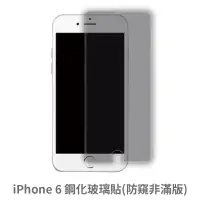 在飛比找蝦皮商城優惠-iPhone 6 防窺 非滿版玻璃貼 保護貼 玻璃貼 抗防爆