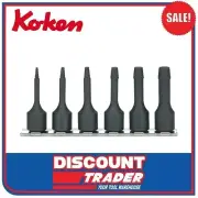 Koken 3/8″ Bolt Twister Screw Extractor Set Long 6 Piece Metric Made in Japan