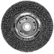 Century Drill & Tool 76854 Crimped Wire Bench Grinder Wheel, 5" Coarse - Wide