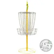 Hive Disc Golf Yellow Jacket Double Chain 24-Chain Disc Golf Basket