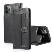 For Apple iPhone 11 Pro 5.8 Case SupRShield Luxury Wallet Leather Flip Magnetic Stand Case Cover (Black)